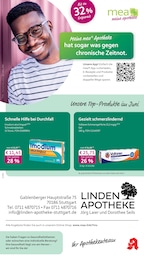 mea - meine apotheke Prospekt für Stuttgart: "Unsere Juni-Angebote", 4 Seiten, 01.06.2026 - 30.06.2026