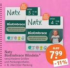BioEmbrace Windeln Angebote von Naty bei tegut Mannheim für 7,99 €