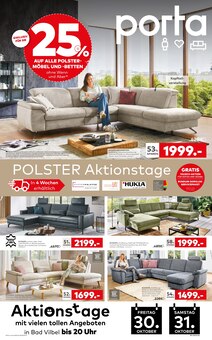 Ecksofa im porta Möbel Prospekt "Polster Aktionstage" mit 4 Seiten (Frankfurt (Main))