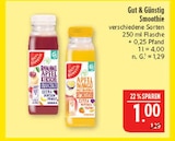Banane Apfel Kirsche Smoothie Angebote von Gut & Günstig bei Marktkauf Nürnberg für 1,00 €