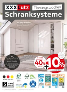 Schrank im XXXLutz Möbelhäuser Prospekt "Planungswochen Schranksysteme" mit 6 Seiten (Krefeld)
