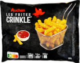 FRITES CRINKLE SURGELÉES AUCHAN - AUCHAN en promo chez Auchan Hypermarché Palaiseau à 4,98 €