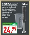 Stabmixer HB4-1-4GG im Angebot bei Marktkauf in Beckum Stabmixer HB4-1-4GG Angebote von AEG bei Marktkauf Beckum für 24,99 €