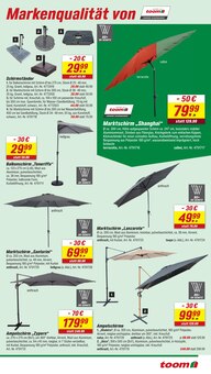 Sonnenschirm im toom Baumarkt Prospekt "Respekt, wer's selber macht." mit 24 Seiten (Leverkusen)