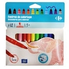 12 feutres pointe large - CARREFOUR en promo à 1,99 € chez Carrefour Market 12 feutres pointe large - CARREFOUR dans le catalogue Carrefour Market