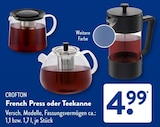 French Press im ALDI SÜD Prospekt French Press von Crofton im aktuellen ALDI SÜD Prospekt für 4,99 €