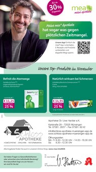 Aktueller mea - meine apotheke Prospekt "Unsere November-Angebote" Aktueller mea - meine apotheke Prospekt