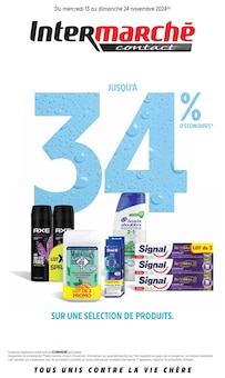 Prospectus Intermarché de la semaine "JUSQU'À 34% D'ÉCONOMIES SUR UNE SÉLECTION DE PRODUITS" avec 1 pages, valide du 13/11/2024 au 24/11/2024 pour Vals-prés-le-Puy et alentours