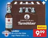 Landbier im Angebot bei Netto Marken-Discount in Großenhain Landbier Angebote von Original Turmbläser bei Netto Marken-Discount Großenhain für 9,99 €
