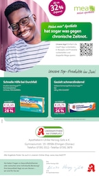 Aktueller mea - meine apotheke Apotheken Prospekt für Ehingen: Unsere Juni-Angebote mit 4} Seiten, 01.06.2026 - 30.06.2026