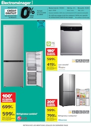 Offre Réfrigérateur Combiné dans le catalogue Carrefour du moment à la page 88