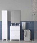 Ensemble meubles sous-vasque à poser l. 60 cm blanc + plan vasque + miroir Otto en promo chez Castorama Ensemble meubles sous-vasque à poser l. 60 cm blanc + plan vasque + miroir Otto dans le catalogue Castorama