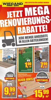 wohnen & sparen Wiegand Prospekt JETZT MEGA RENOVIERUNGSRABATTE! mit  Seiten in Lauscha und Umgebung