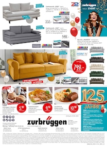 Couch im Zurbrüggen Prospekt "MEGA-EVENT" mit 46 Seiten (Bremen)