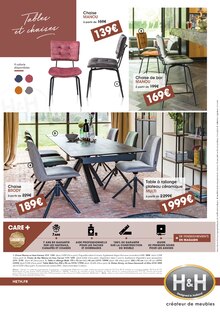 H&H Cabestany - chaise MANOU Promo chaise MANOU dans le catalogue H&H "Promos" à Cabestany