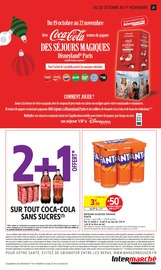 Promos Coca-Cola dans le catalogue "-60% DE REMISE IMMÉDIATE SUR LE 2ÈME" de Intermarché Super Coca-Cola en promo dans le catalogue Intermarché Super à la page 21