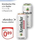 Pils Angebote von Krombacher bei GLOBUS Zwickau für 0,89 €