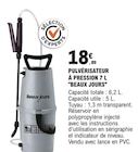 Pulvérisateur à pression 7 L - Beaux jours en promo à 18,89 € chez E.Leclerc Pulvérisateur à pression 7 L - Beaux jours dans le catalogue E.Leclerc