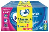 Boîte Mouchoirs Classic x3 + 1 Boîte Offerte - Lotus dans le catalogue Intermarché Super