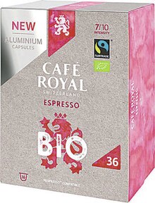 Café capsules Espresso Bio - Géant Casino à La Garenne-Colombes Café capsules Espresso Bio en promo chez Géant Casino La Garenne-Colombes à 5,74 €