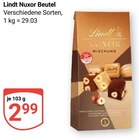 Nuxor Beutel Angebote von Lindt bei GLOBUS Erlangen für 2,99 €