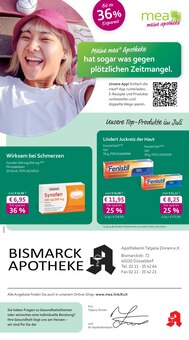 Aktueller mea - meine apotheke Prospekt "Unsere Juli-Angebote" für Düsseldorf Aktueller mea - meine apotheke Prospekt für Düsseldorf mit Seiten