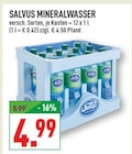Mineralwasser im Angebot bei Marktkauf in Dortmund Mineralwasser Angebote von Salvus bei Marktkauf Dortmund für 4,99 €