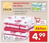 Geschirrtücher im Netto Marken-Discount Prospekt Geschirrtücher von DEKOR im aktuellen Netto Marken-Discount Prospekt für 4,99 €