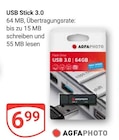 USB Stick 3.0 im Angebot bei GLOBUS in Rüsselsheim USB Stick 3.0 Angebote von AgfaPhoto bei GLOBUS Rüsselsheim für 6,99 €