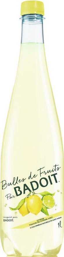 BULLES DE FRUITS CITRON-TOUCHE DE CITRON VERT - Casino Shop à Nice BULLES DE FRUITS CITRON-TOUCHE DE CITRON VERT en promo chez Casino Shop Nice à 1,19 €