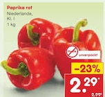 Paprika rot im Angebot bei Netto Marken-Discount in Rheda-Wiedenbrück Paprika rot Angebote bei Netto Marken-Discount Rheda-Wiedenbrück für 2,29 €
