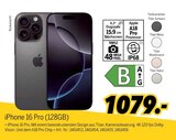 Aktuelle iPhone Angebote bei MEDIMAX in Wuppertal Aktuelles iPhone 16 Pro (128GB) Angebot bei MEDIMAX in Wuppertal ab 1.079,00 €