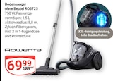 Aktuelle Staubsauger Angebote bei GLOBUS in Duisburg Aktuelles Bodensauger ohne Beutel RO3725 Angebot bei GLOBUS in Duisburg ab 69,99 €