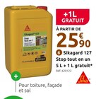 Promo Sikagard 127 Stop tout en un 5 L + 1 L gratuit à 25,90 € dans le catalogue Mr. Bricolage à Limoux
