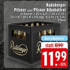 Pilsner Angebote von Radeberger bei EDEKA Ibbenbüren für 11,99 €
