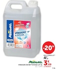 Vinaigre de nettoyage 14° - Mieuxa - Super U à Villepinte Vinaigre de nettoyage 14° - Mieuxa en promo chez Super U Villepinte à 3,69 €