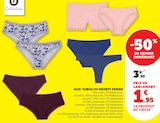 Slip, Tanga ou Shorty Femme - U COLLECTION en promo chez Super U Amiens à 1,95 €