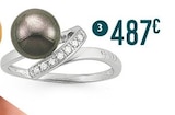 Bague perle de culture de tahiti et diamants - E.Leclerc Bague perle de culture de tahiti et diamants à 487,00 € dans le catalogue E.Leclerc