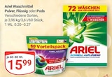 Waschmittel Pulver im Angebot bei GLOBUS in Gießen Waschmittel Pulver Angebote von Ariel bei GLOBUS Gießen für 15,99 €
