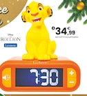 Réveil - veilleuse simba avec effets sonores et musiques | 6 ans - ROI LION DISNEY - JouéClub Réveil - veilleuse simba avec effets sonores et musiques | 6 ans - ROI LION DISNEY à 34,99 € dans le catalogue JouéClub