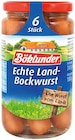 Echte Land-Bockwurst von Böklunder im aktuellen REWE Prospekt für 1,69 €