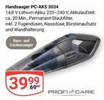 Aktuelle Staubsauger Angebote bei GLOBUS in Rostock Aktuelles Handsauger PC-AKS 3034 Angebot bei GLOBUS in Rostock ab 39,99 €