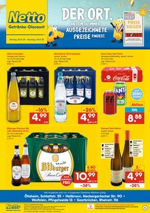 Cola im aktuellen Netto Marken-Discount Prospekt (Heilbronn) Cola im Netto Marken-Discount Prospekt "DER ORT, AN DEM DU IMMER AUSGEZEICHNETE PREISE FINDEST." mit 2 Seiten (Heilbronn)