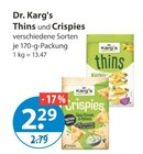 Thins von Dr. Karg's im aktuellen V-Markt Prospekt für 2,29 €