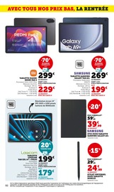 Tablette Angebote im Prospekt "LES PRIX BAS Spécial rentrée" von Hyper U auf Seite 82