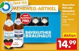 Aktuelle Bier Angebote bei Netto Marken-Discount in Fulda Aktuelles Bayreuther Hell Angebot bei Netto Marken-Discount in Fulda ab 14,99 €