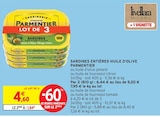 SARDINES ENTIÈRES HUILE D'OLIVE - PARMENTIER en promo chez Intermarché Courbevoie à 1,84 €