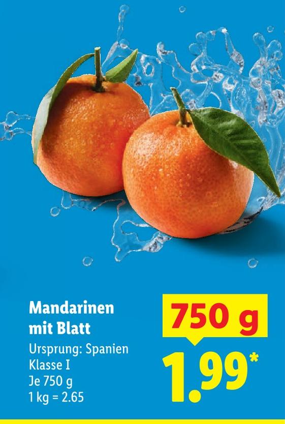 Mandarinen mit Blatt