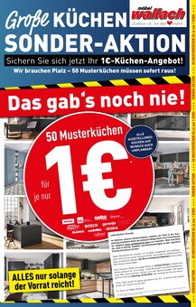 Aktueller Möbel Wallach Prospekt (Salzwedel (Hansestadt), 2 Seiten zum blättern Möbel Wallach Prospekt Große Küchen-Sonder-Aktion mit 2 Seiten