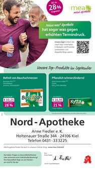 mea - meine apotheke Prospekt der Woche "Unsere September-Angebote" Seite 1, 01.09.2025 bis 30.09.2025 für Kiel Aktueller mea - meine apotheke Prospekt "Unsere September-Angebote" Seite 1 von 4 Seiten für Kiel